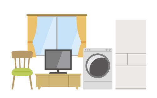 江坂家具家電揃っている